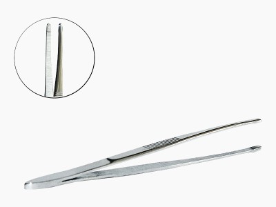 Pince à épiler ronde inox