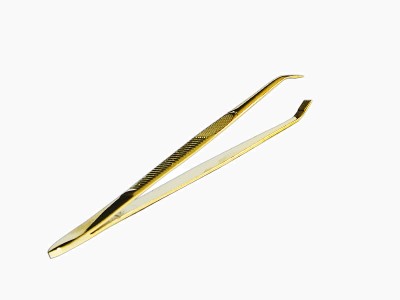 Pince à épiler chromée mors en crabe