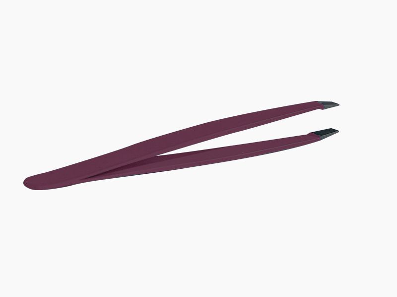 Pince à épiler en inox à mors carrés pour l’épilation des sourcils